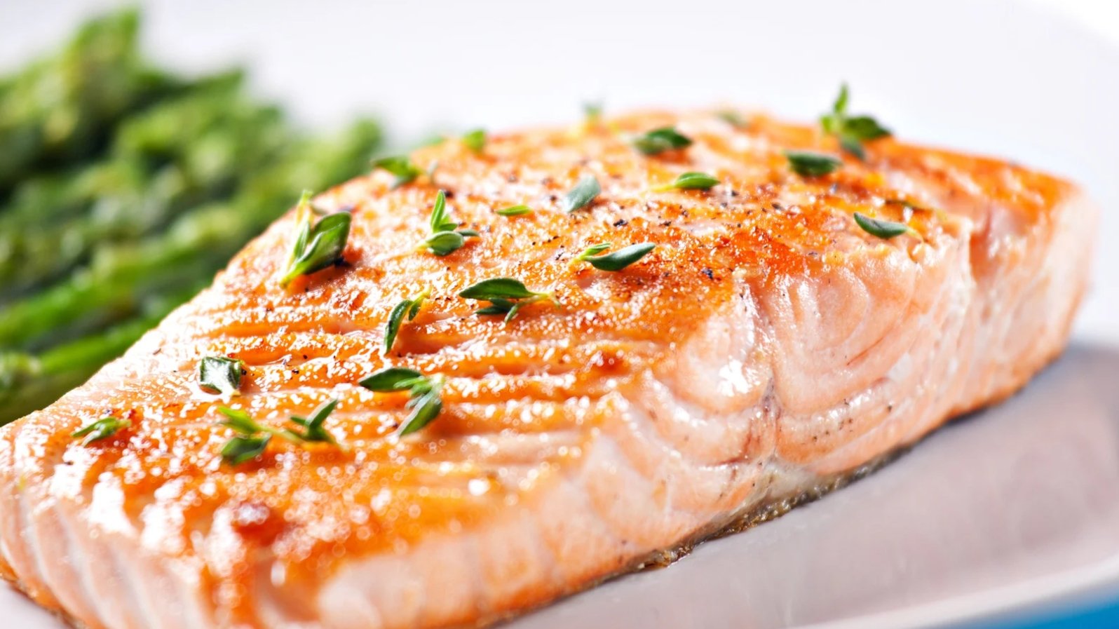 Simple grilled salmon