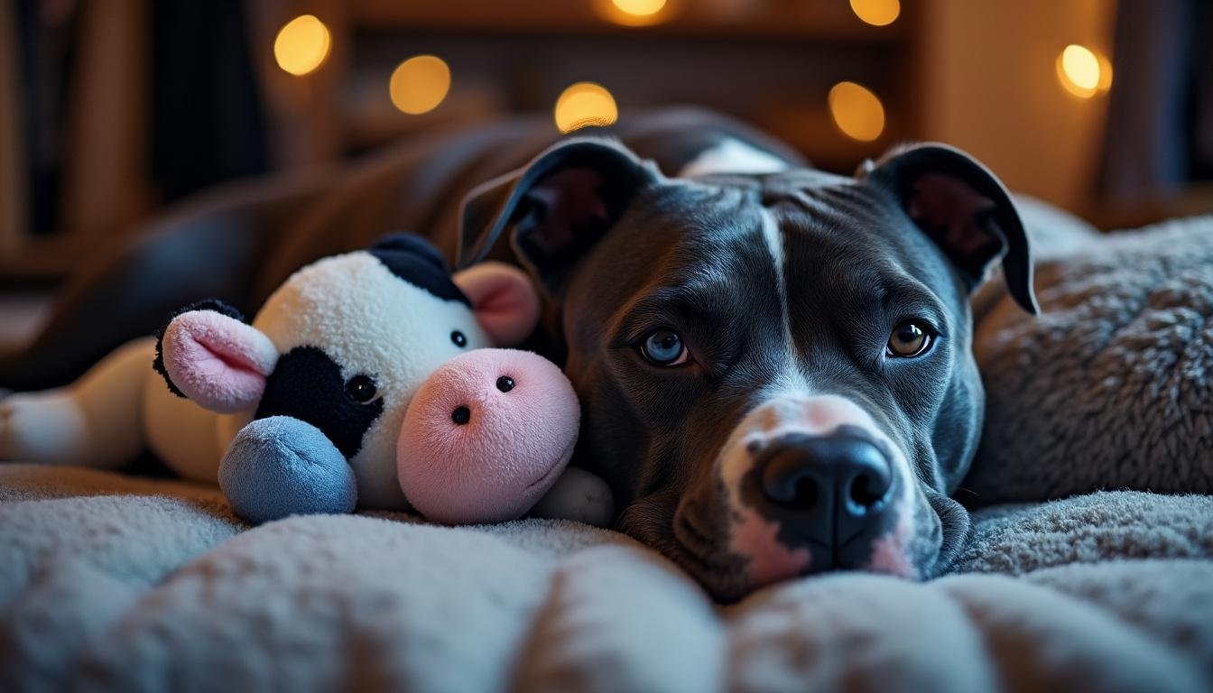 discover the blue english staffy with an impressively disciplined night routine that sets it apart. learn how this remarkable dog's habits showcase exceptional training and lifestyle.