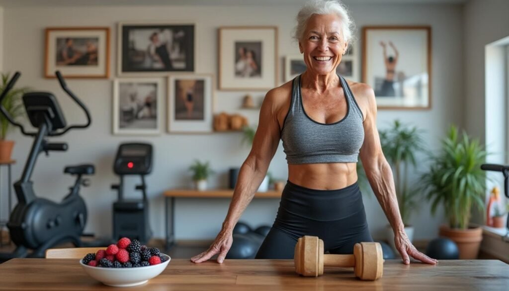 discover the daily workout secrets and one essential food of the 'first lady of fitness' as she shares her routine at age 100.