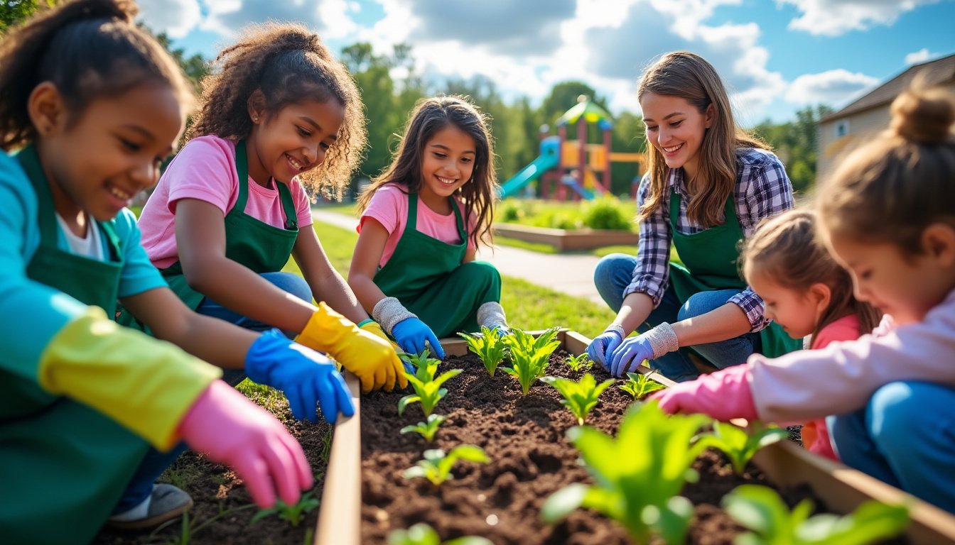 discover how master gardeners are encouraging healthy habits and fostering a love for nature among young learners through engaging gardening activities.