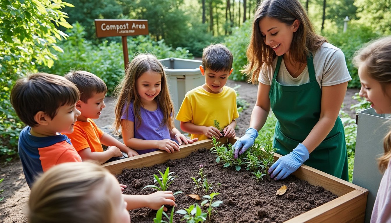master gardeners motivate young learners to adopt healthy habits through hands-on gardening experiences and educational activities.