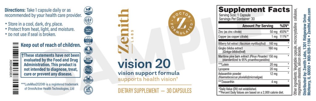 Vision 20 ingredients: What’s in the formula and does it work?